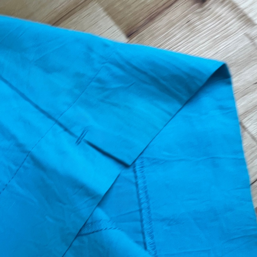 Jams World Pants Solid Rayon Cyan Blue Curacao Womens Size XL New Wide Leg - Picture 15 of 15